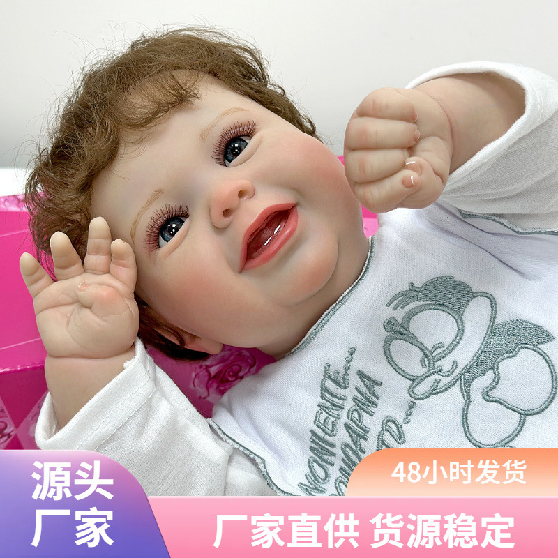 Muñeca gorda de 22 pulgadas para niños muñecas pesadas regalos de simulación lindos juguetes caseros