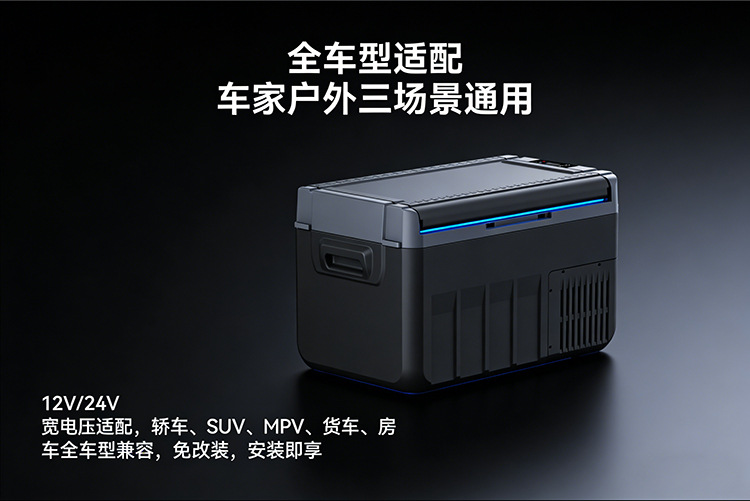 Qixuan Large-Capacity Rv Truck Outdoor Camping Compressor Car Refrigerator Cooler Small Freezer Box for Home Use