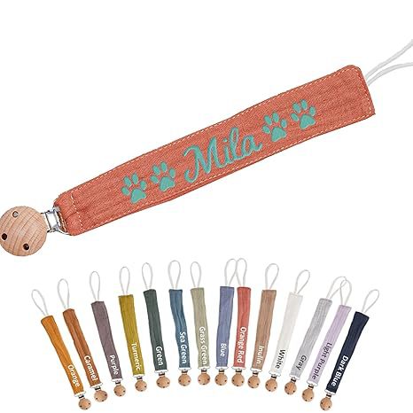 ins bordado bebé bordado pacificador tetina cadena de bebé diente pequeño juguete anti-cadena cabelga de leche de haya