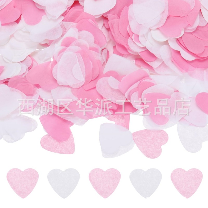 10g colorido 2.5cm confeti de amor fiesta de bodas de San Valentín sosteniendo pétalos globos transparentes relleno de bola de olas