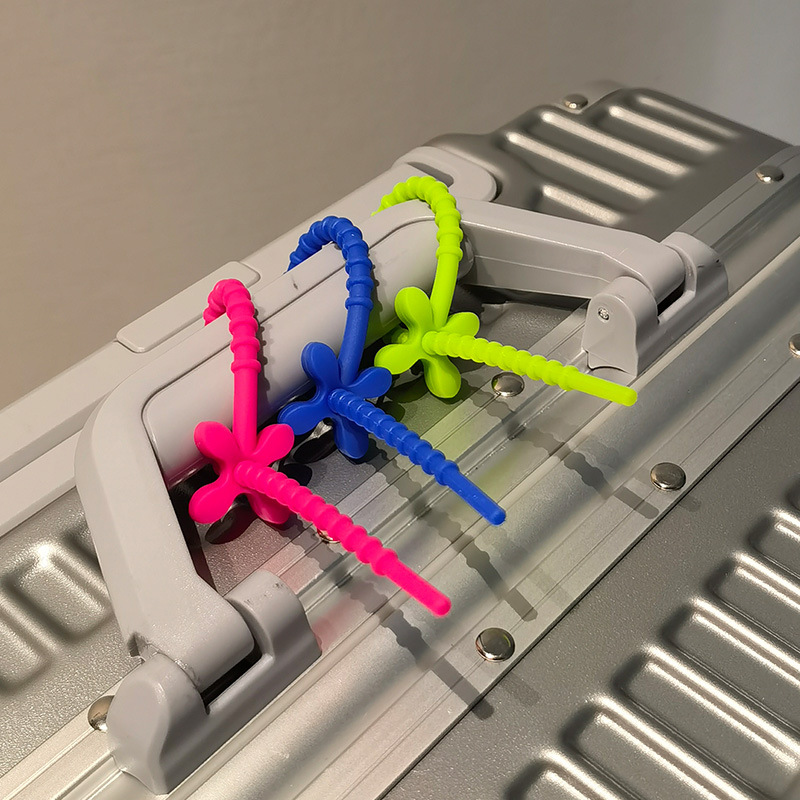 旅行行李牌硅胶行李箱标识牌防丢失挂牌吊牌硅胶登机牌标记挂件、