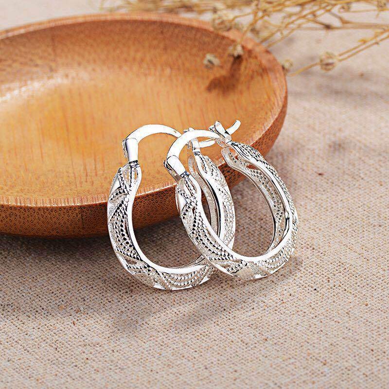 Joyas de brocado de nube hueco pendientes creativos de joyas transfronterizas europeas y estadounidenses desean aretes exagerados chapados en plata 925 image 4