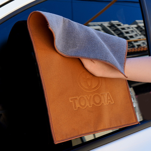 Suede car wipes thickened double-sided coral velvet car wash towel rag absorbent cleaning car wash towel wholesale