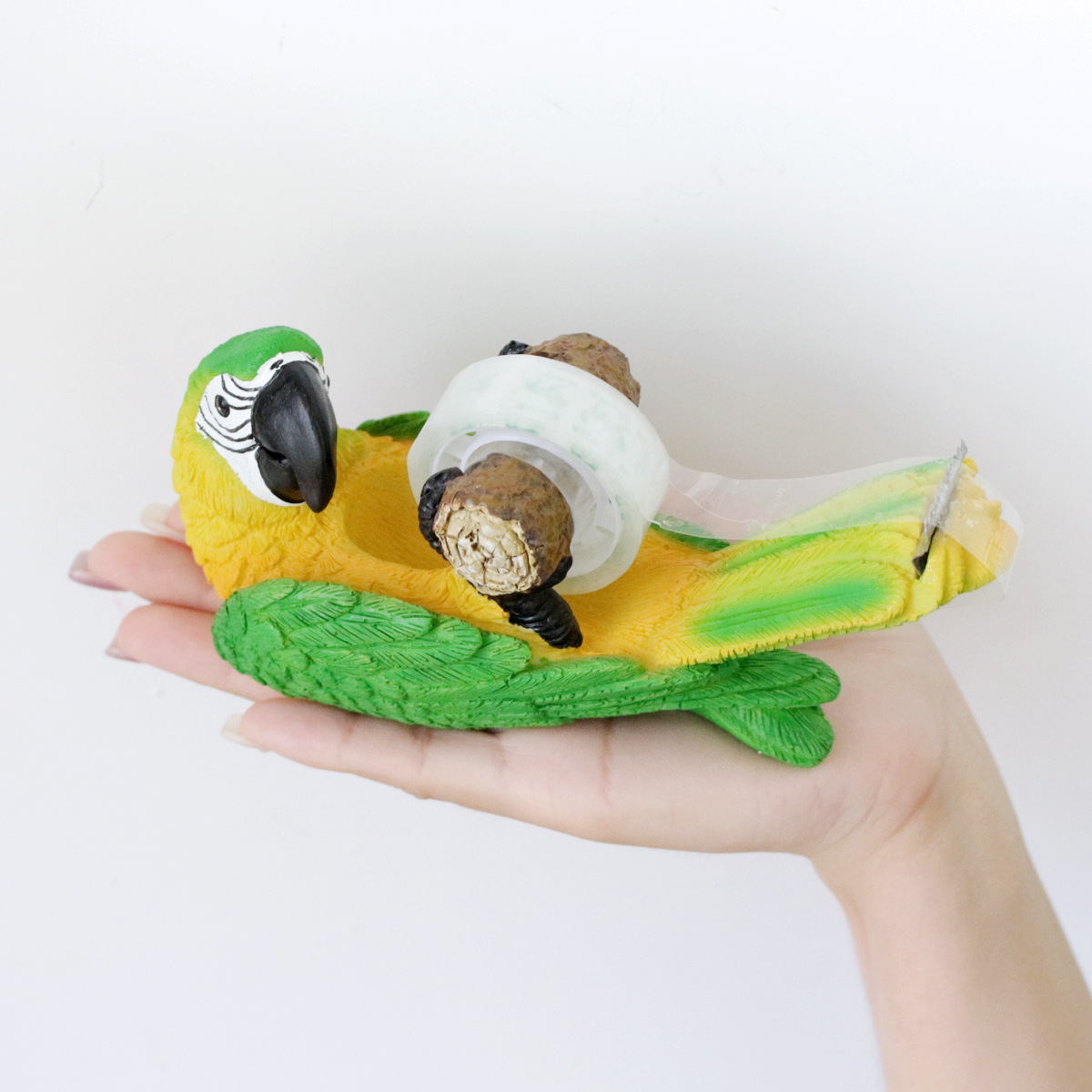 Manufacturers  tape cutter desktop animal resin tape machine tape holder packer parrot resin tape