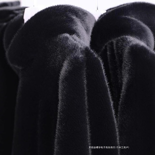 2024 winter Haining mink coat men's mink velvet padded warm plus size hooded fur X20