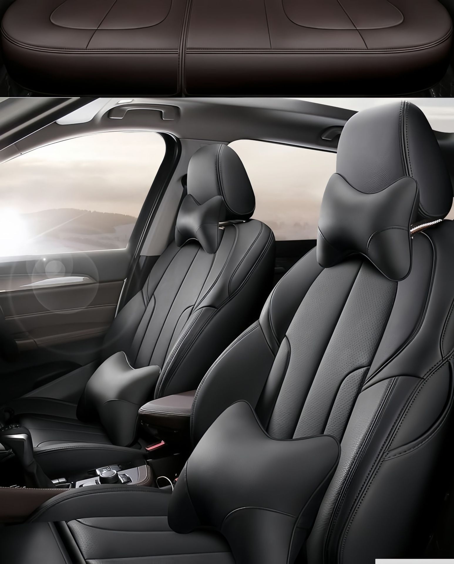 Full-cover genuine leather car seat covers for Beijing Hyundai Reina, YueDong, LingDong, Feista, MingTu, LangDong seat cushions