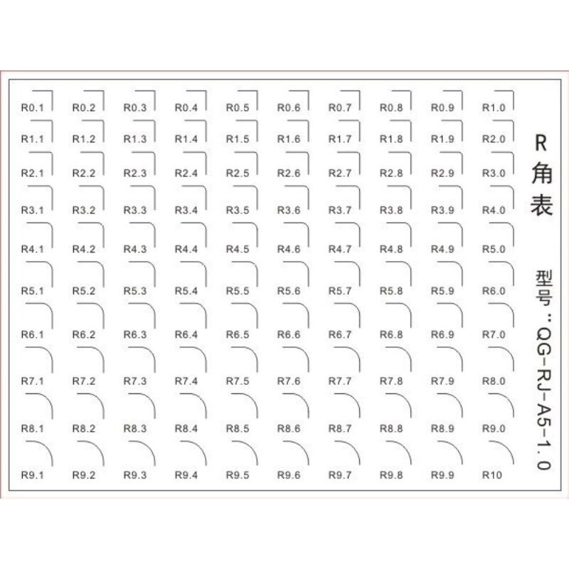 R角 C角高精点线规污点规点污卡菲林尺卡规测量具缺陷点规对照卡