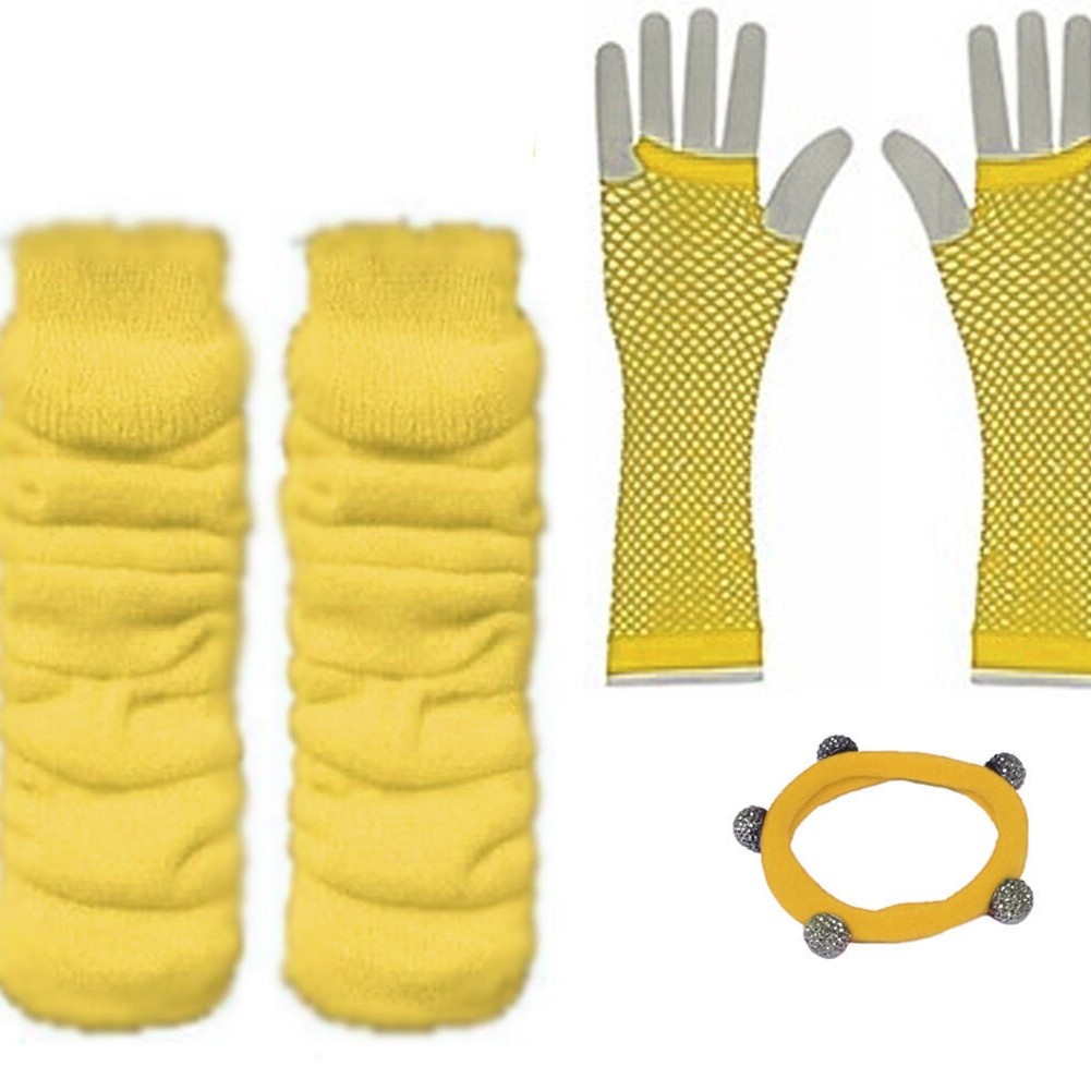 1980s despedida de soltera 80s maquillaje de mujer accesorios de vestuario collar de color conjunto de pulseras