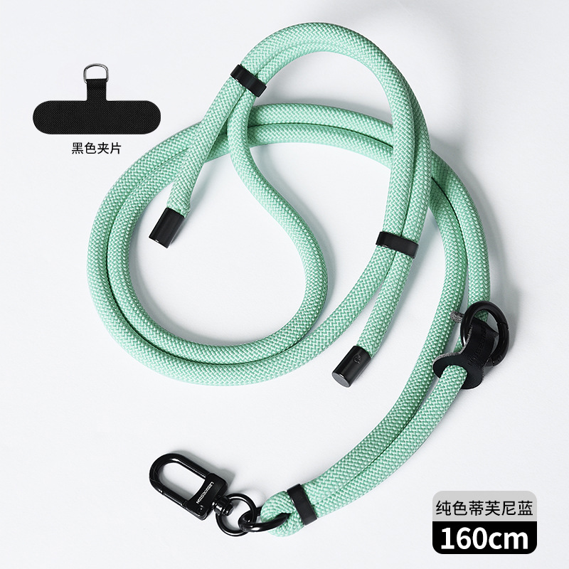 Cordón de teléfono móvil al por mayor crossbody ajustable avanzado Halter muñeca tejida Sling back clip caja del teléfono móvil correa de cordón