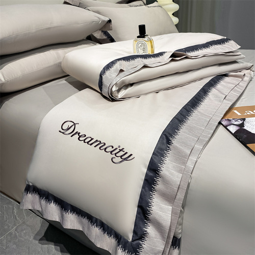 Ice silk summer quilt four-piece set summer air-conditioning quilt washable summer cooling quilt sheet three-four piece set thin quilt core summer