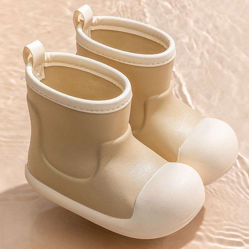 Children's Rain Boots Are Non-Slip, Lightweight, Mid-Tube Eva, Wear-Resistant and Easy to Clean, Medium and Large Kidsren's Baby Kindergarten Cute Rain Boots