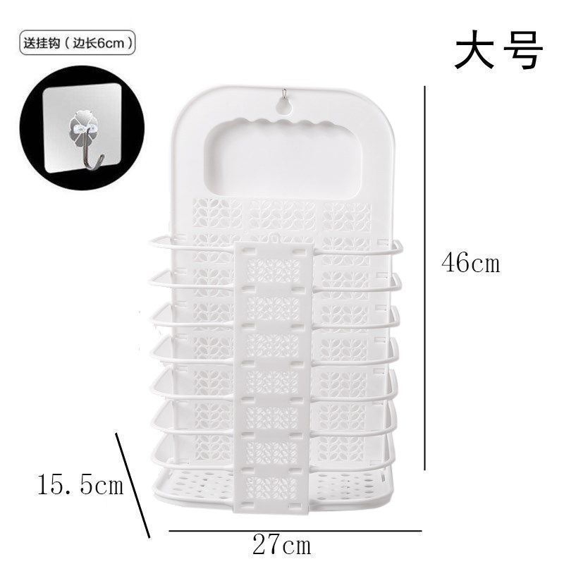 可折叠脏衣服收纳筐家用脏衣篮浴室洗衣篮衣篓壁挂式收纳桶置物架|undefined