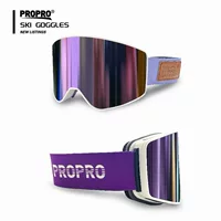 PROPRO новый стиль магнитное всасывание лыжные очки большой цилиндр двухслойные светонепроницаемые противотуманные очки однопластинчатые двойные лыжные очки