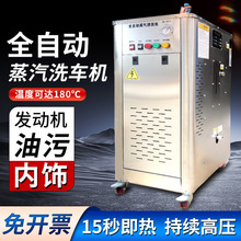 即热式电加热蒸汽洗车机洗车店高压380V商用蒸气清洗机双枪配置