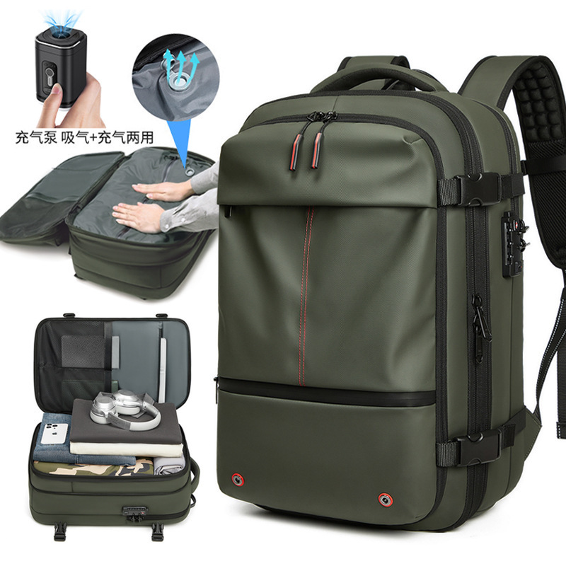 Cross-Border Business Backpack for Men, Simple Computer Bag, Large Capacity, Casual Laptop Travel Vacuum Backpack Cross-Border Business Backpack for Men, Simple Computer Bag, Large Capacity, Casual Laptop Travel Vacuum Backpack
