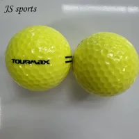 Соответствует стандарту USGA желтый пустой тренировочный мяч Logo Custom может быть быстро отправлен двухслойный гольф