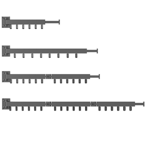 Invisible clothesline rod wall-mounted foldable no-drilling indoor drying rope window balcony small apartment balcony window