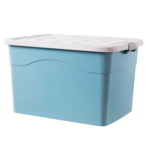 Qiaojie thickened extra large storage box household plastic clothing storage box large box box moving storage box