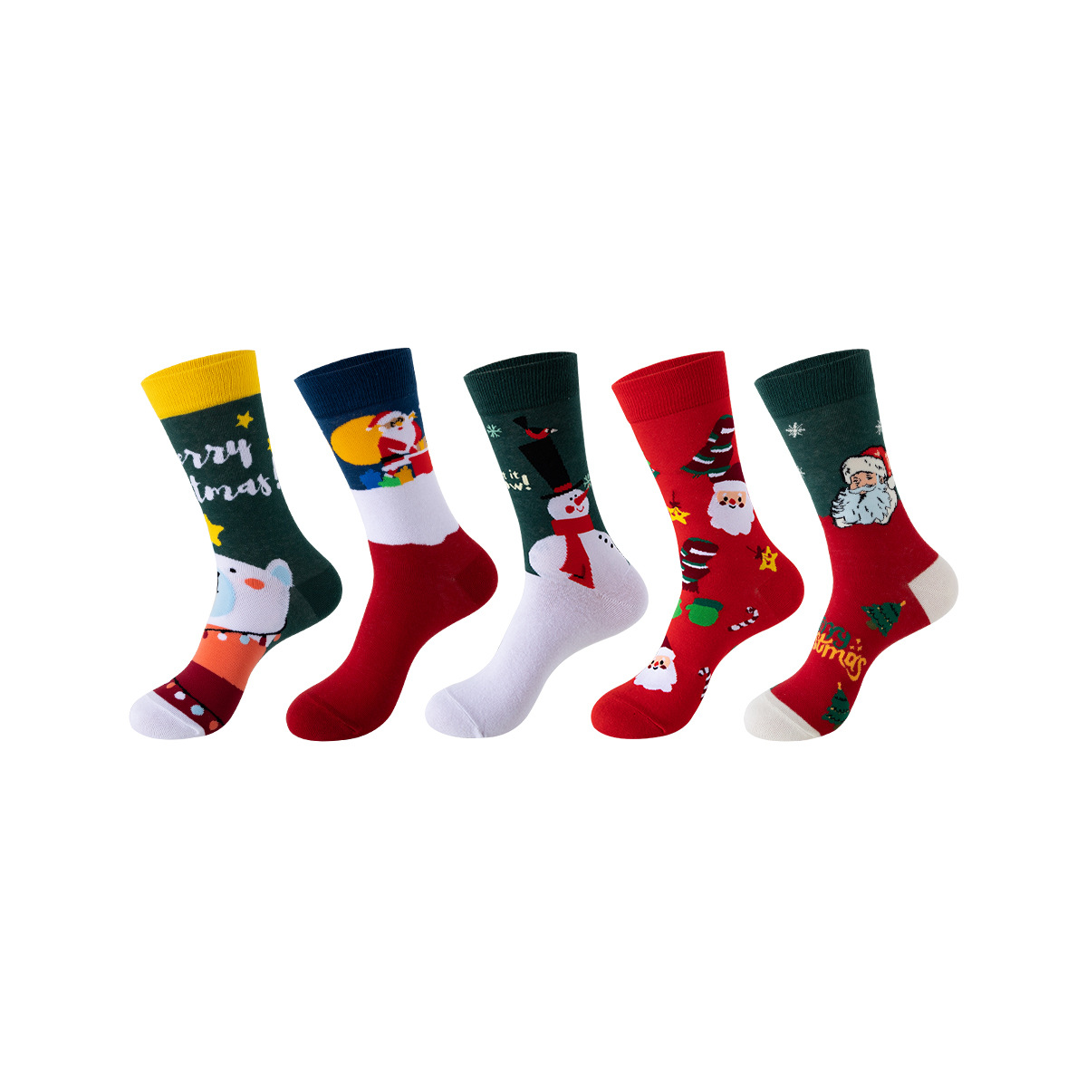 5 pares de calcetines de comercio exterior europeos y americanos calcetines de otoño e invierno para hombres calcetines de media pantorrilla ins par calcetines de moda calcetines de baloncesto de las mujeres al por mayor transfronteriza