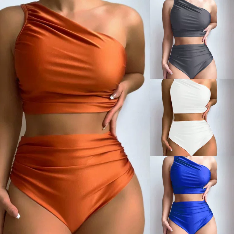 Sexy swimwear, one-shoulder bag, European style, beautiful back, Amazon