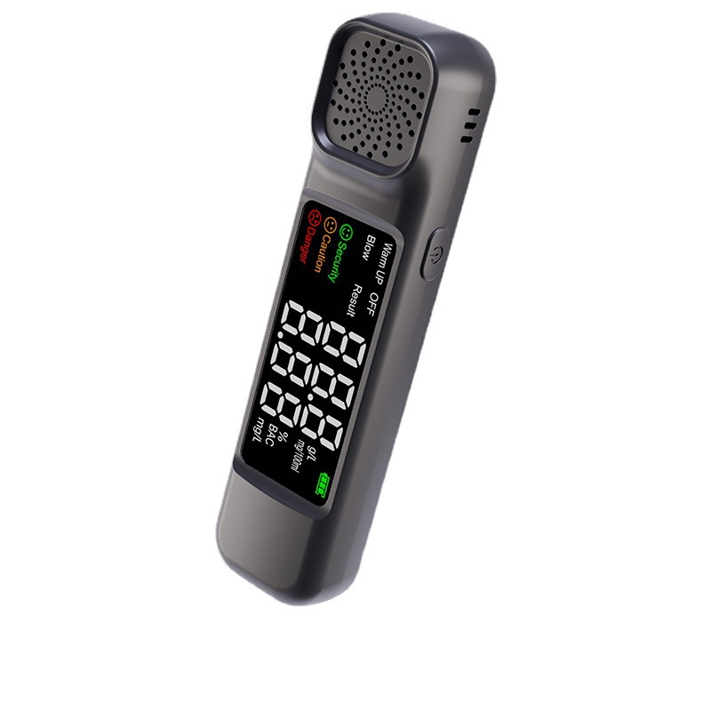 出口日本酒精测试仪大屏显示手持便携吹气日文高精度酒精仪检测仪