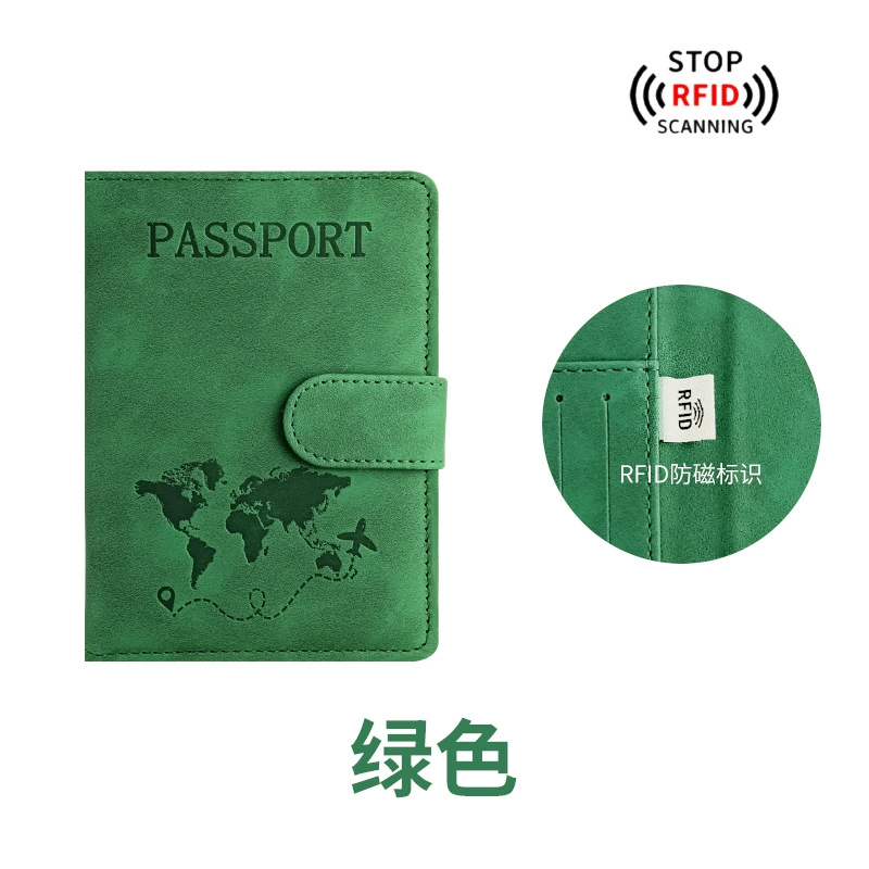 Портмоне RFID паспортное, чехол из искусственной кожи PU для документов, карточные слоты, закрытие магнитом или резинкой