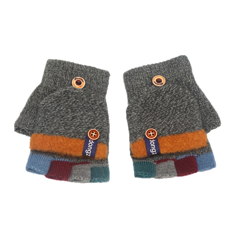 Demi-season children's keep warm cute gloves, fingerless 5
