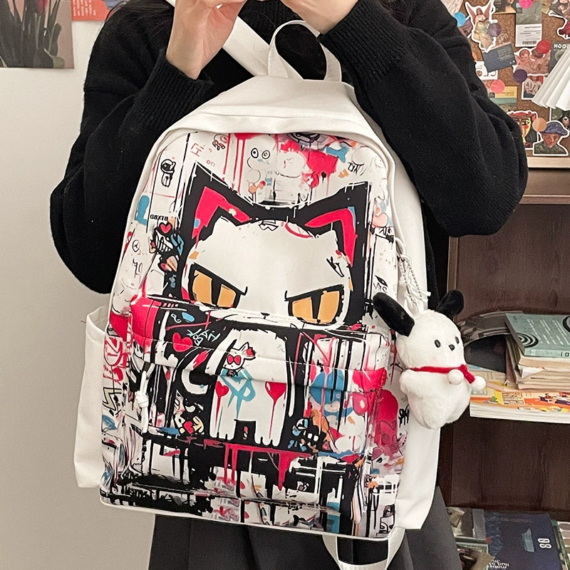 Backpack, shoulder bag, school bag, Korean style, for students, for beloved