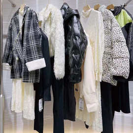 上海•麦斯兰23冬羽绒棉服韩版修身风衣外套棉衣毛衣实体批发尾货