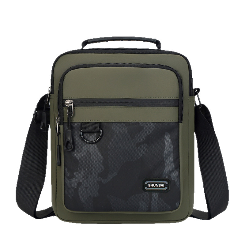 Bolso cruzado multifuncional para hombre, bolso de hombro deportivo sencillo para exteriores, bolso de mano moderno de gran capacidad para hombre