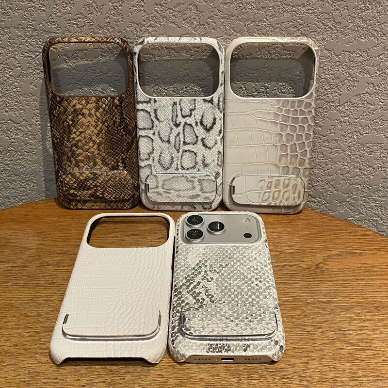 Crocodile Pattern Suitable for Apple 17Promax Mobile Phone Case 16Pro Portable Mirror 15Plus Stand 14/13Mini Crocodile Pattern Suitable for Apple 17Promax Mobile Phone Case 16Pro Portable Mirror 15Plus Stand 14/13Mini