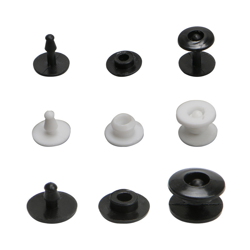 一次性二合扣批发塑料子母扣手腕带固定扣吊牌防拆扣按扣双合扣