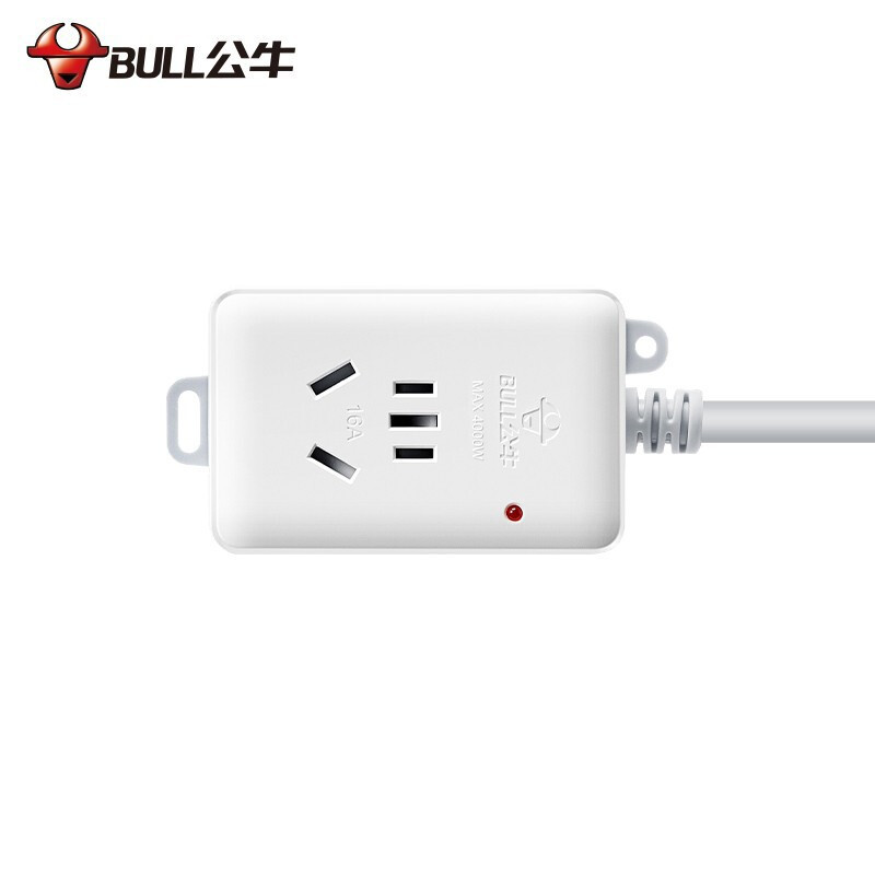 公牛插座插线板插排排插接线板拖线板1位无开关全长1.8米GN-103D