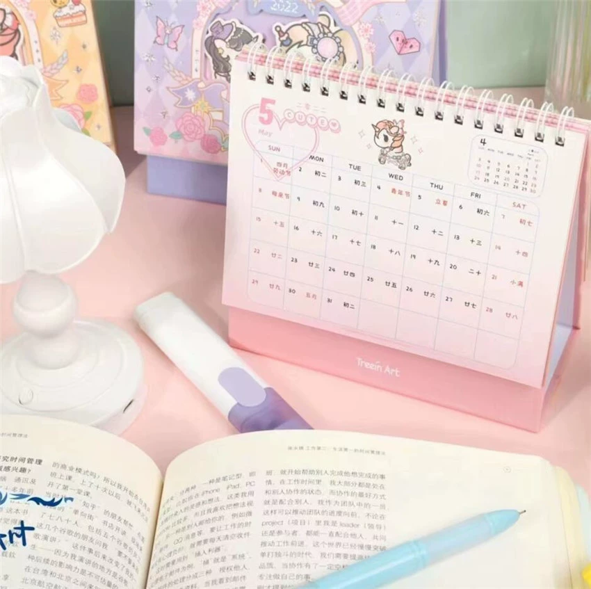 Новый креативный оптовый Qingyifang TR-EMG0230tokidoki Lolita обычный коил настольный календарь M календарь