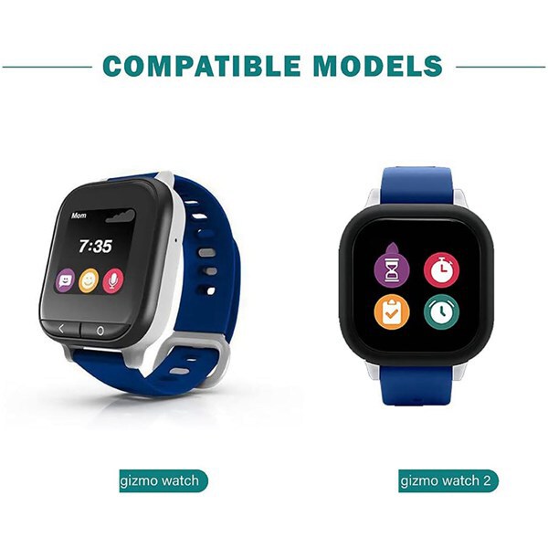 1 set Color: White Material: PC+metal Compatible with Gizmo Watch 1/2/3 generation smartwatches