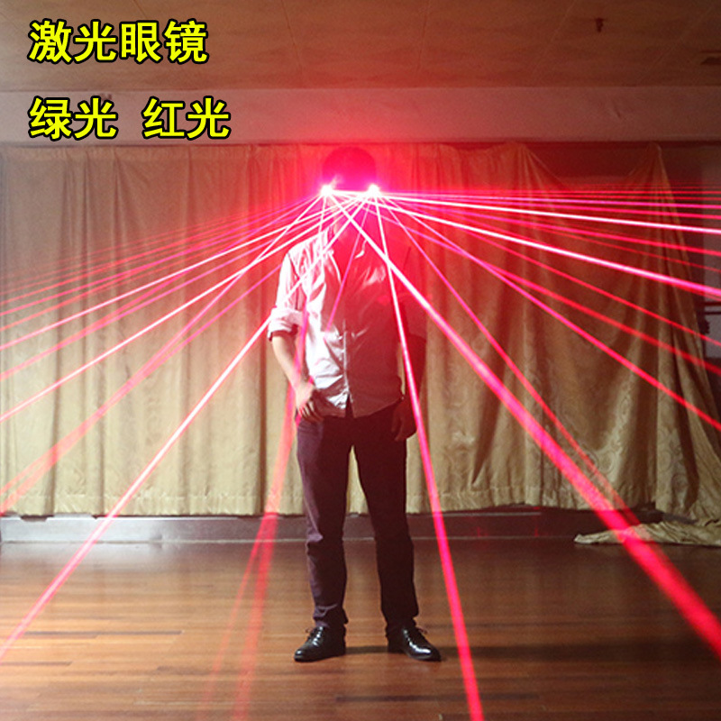 Amazon gafas láser LED luminosos gafas bar láser danza atmósfera apoyos rendimiento KTV al por mayor