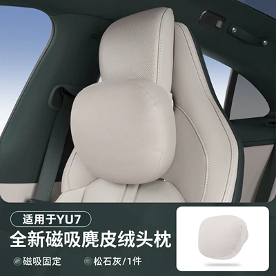 and Lumbar Support Memory Foam | Headrest - yu7-magnetic-headrest-moss-lime-1-piece