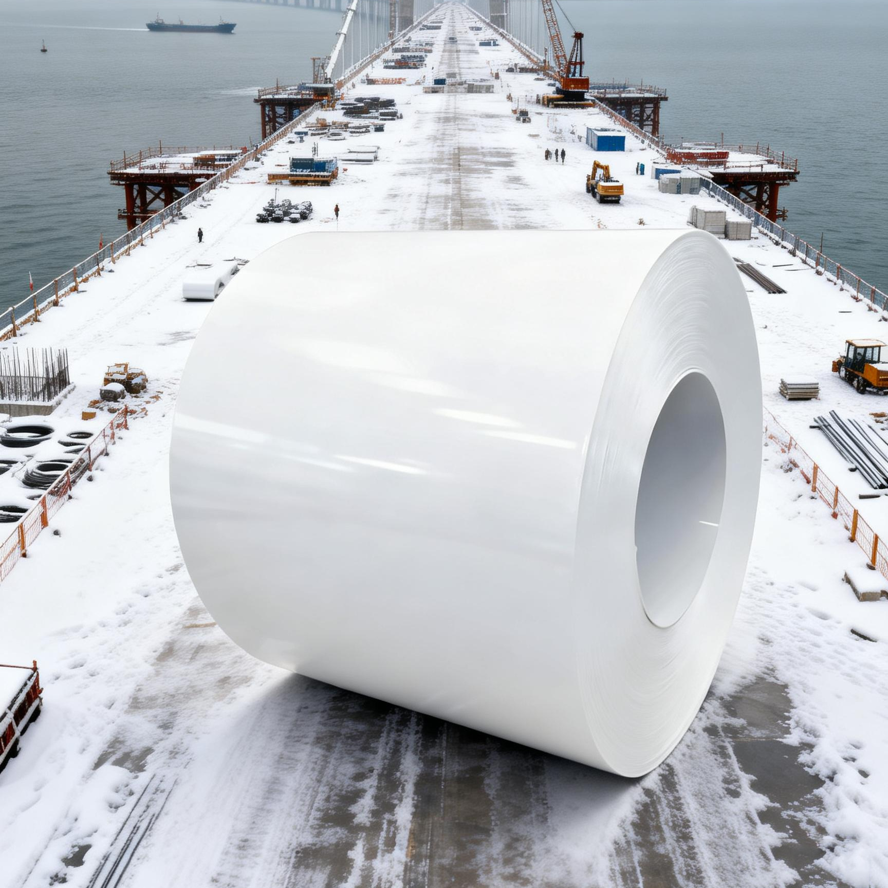 供应TDC51D+Z PE聚酯HDP高耐候SMP硅改PVDF氟碳彩涂宝钢交通白色