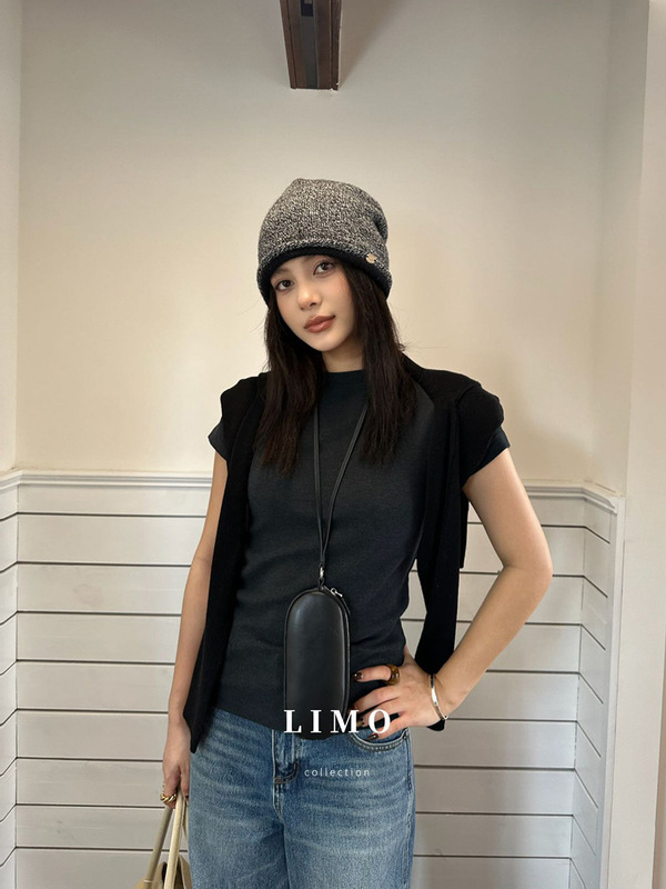 LIMO 小高领百搭修身显瘦短袖t恤秋季新款高品质休闲简约辣妹上衣|undefined