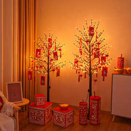 元旦新年led红包灯酒店摆件树灯圣诞灯前台橱窗喜庆发光装饰灯