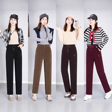 2025冬季新款休闲裤哈伦裤女裤加绒加厚宽松休闲裤小脚裤时尚百搭