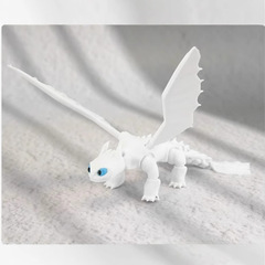3D プリントフライングドラゴン子供のナイトメアティッドトゥースおもちゃの装飾品ドラゴントレーナー人形フィギュアクリエイティブモデルアニメ