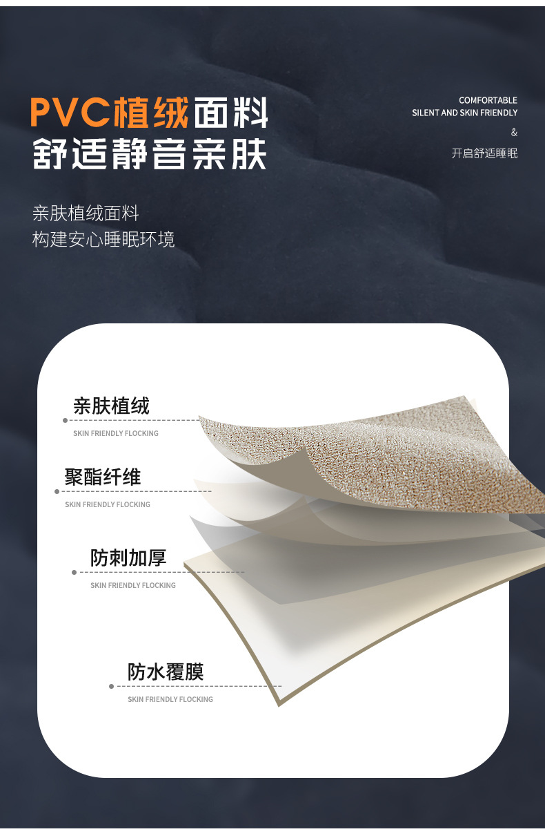 Car Inflatable Bed for Adults, Rear Seat Travel Mattress, Portable Camping for Children, Foldable Air Cushion, Split Without Obstructions