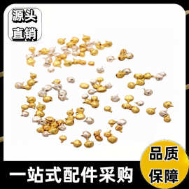 一字开口铃铛小铃铛DIY饰品配件金属古风发夹飘带装饰挂件配件