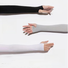 Invisible Ice Sleeve Women Sunscreen Ice Silk Sleeve for Men UV Protection Summer Thin Fashion Arm Sleeves Wholesale