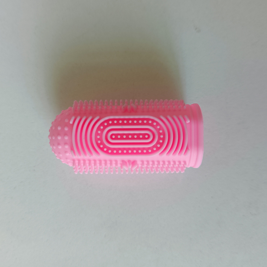 Pet dedo cepillo de dientes cepillo de dientes de silicona personalizado perro gato 360 ° sarro oral productos de limpieza y cuidado