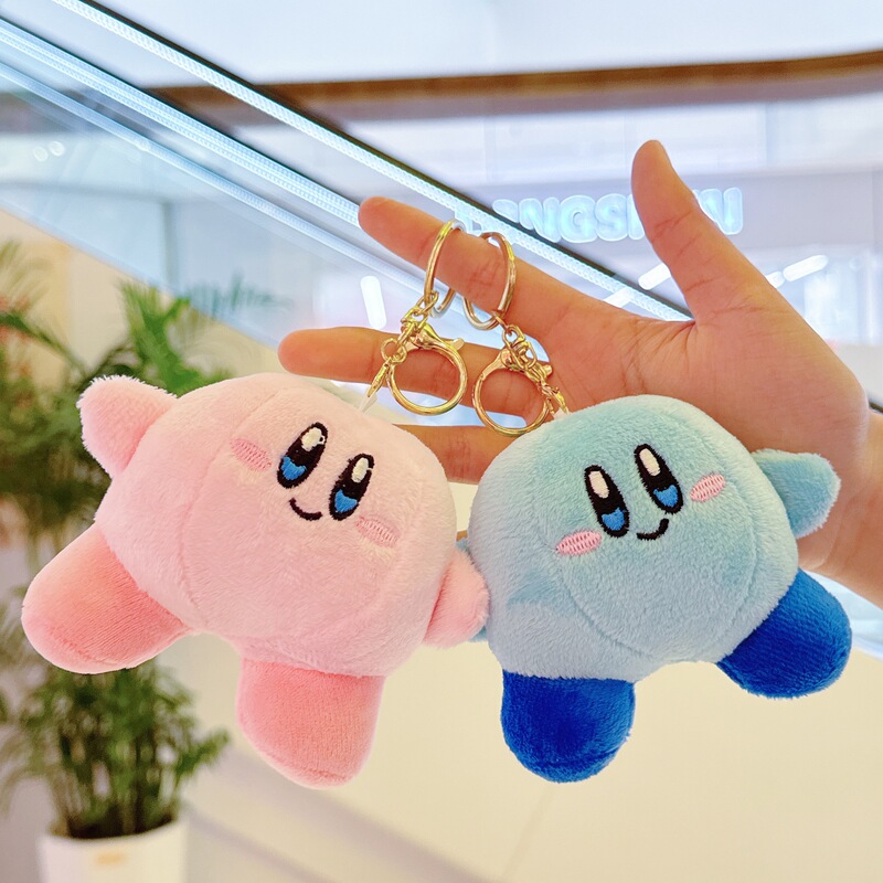 Internet Popular Cute Cute Pink Star Kabi Small Pendant Plush Toy Doll Doll Bag Hanging Keychain