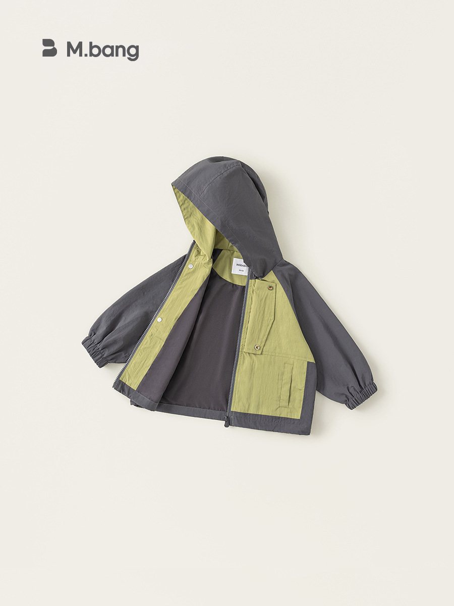 Yoobao ropa infantil chaqueta encapuchada para niños 2025 primavera nuevo cardigán de color para niños ropa de primavera chaqueta de niños