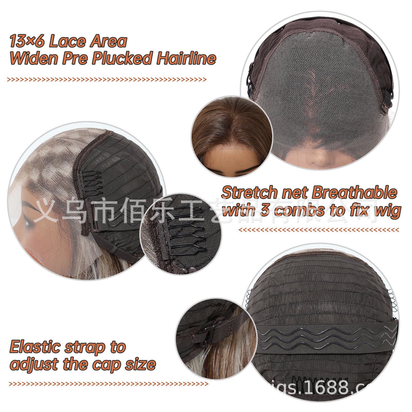 Europa y América 13 * 6 cabello corto marrón natural hombro cabello corto cabello recto fábrica transfronteriza al por mayor peluca de encaje