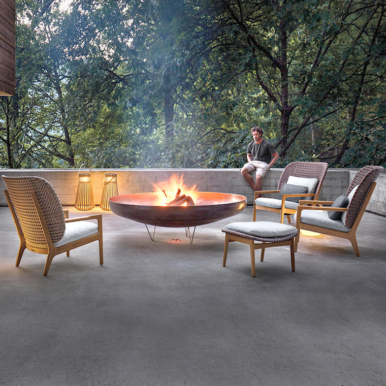 Sofá al aire libre mesa de centro combinación villa patio jardín ocio silla de ratán balcón al aire libre impermeable protector solar muebles de ratán image 1